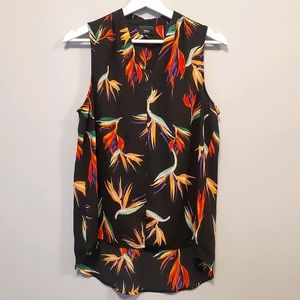 Birds of Paradise  Floral Tank Top (Size M)